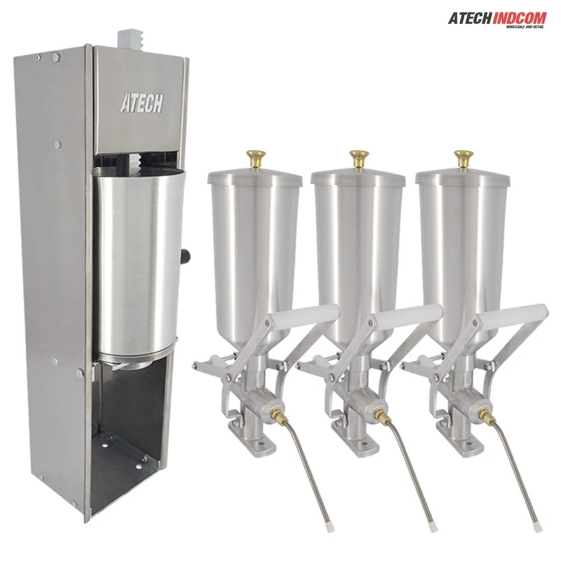 Kit Masseira de Churros + 3 Doceira de Churros 2 Litros (Máquina de Churros) - ATECH INDCOM