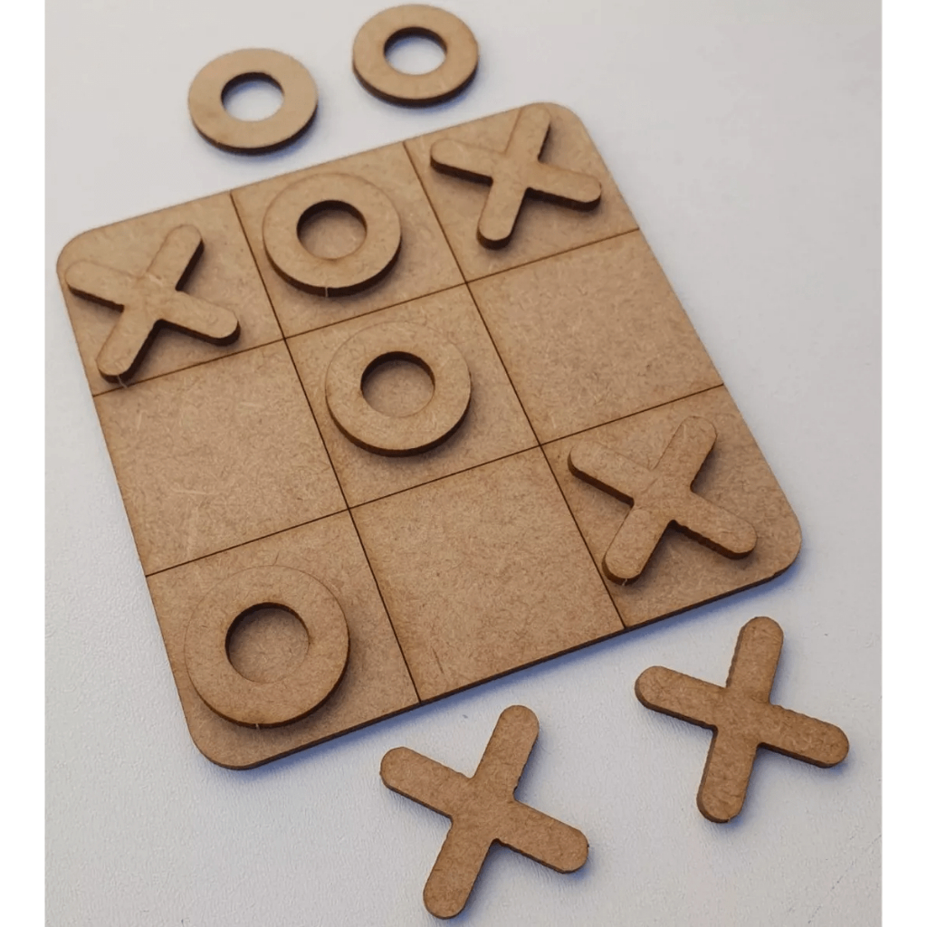 30 Jogo Da Velha Com Tabuleiro (Brinquedo/Presente/Lembrancinha) Em MDF Jogos Tabuleiro