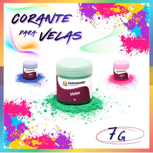 Corante Anilina para Vela/Parafina/Cera (7 g) - A sua Loja Oficial de Corantes