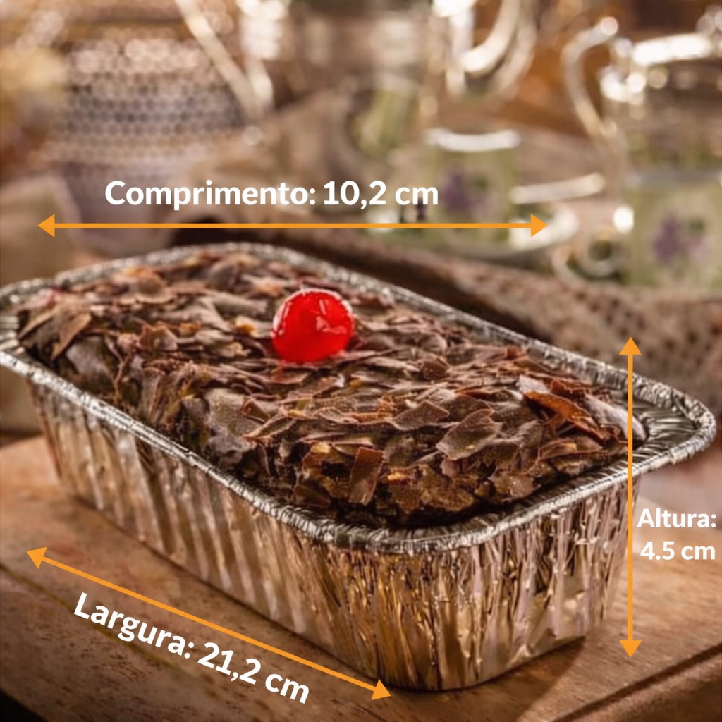 10 unidades de forma bandeja de alumínio - bolo inglês/ pães/ rocambole - 650ML - SEM TAMPA. em Oferta na Shopee