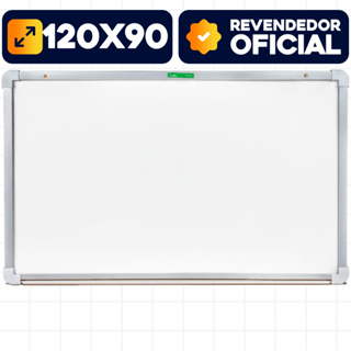 Quadro Branco 120x90cm Lousa Branca Moldura MDF Soft Alumínio Souza Para Escritórios em Oferta na Shopee