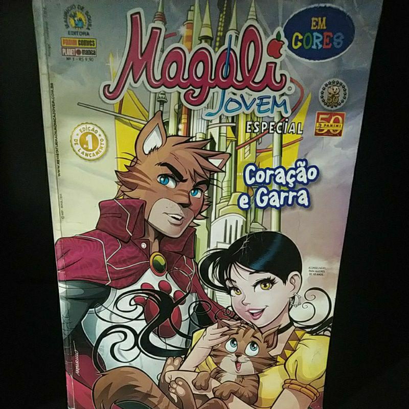 Panini Turma da Mônica Jovem - Magali Jovem Especial Coração e Garra em Cores mangá Volume único semi-novo