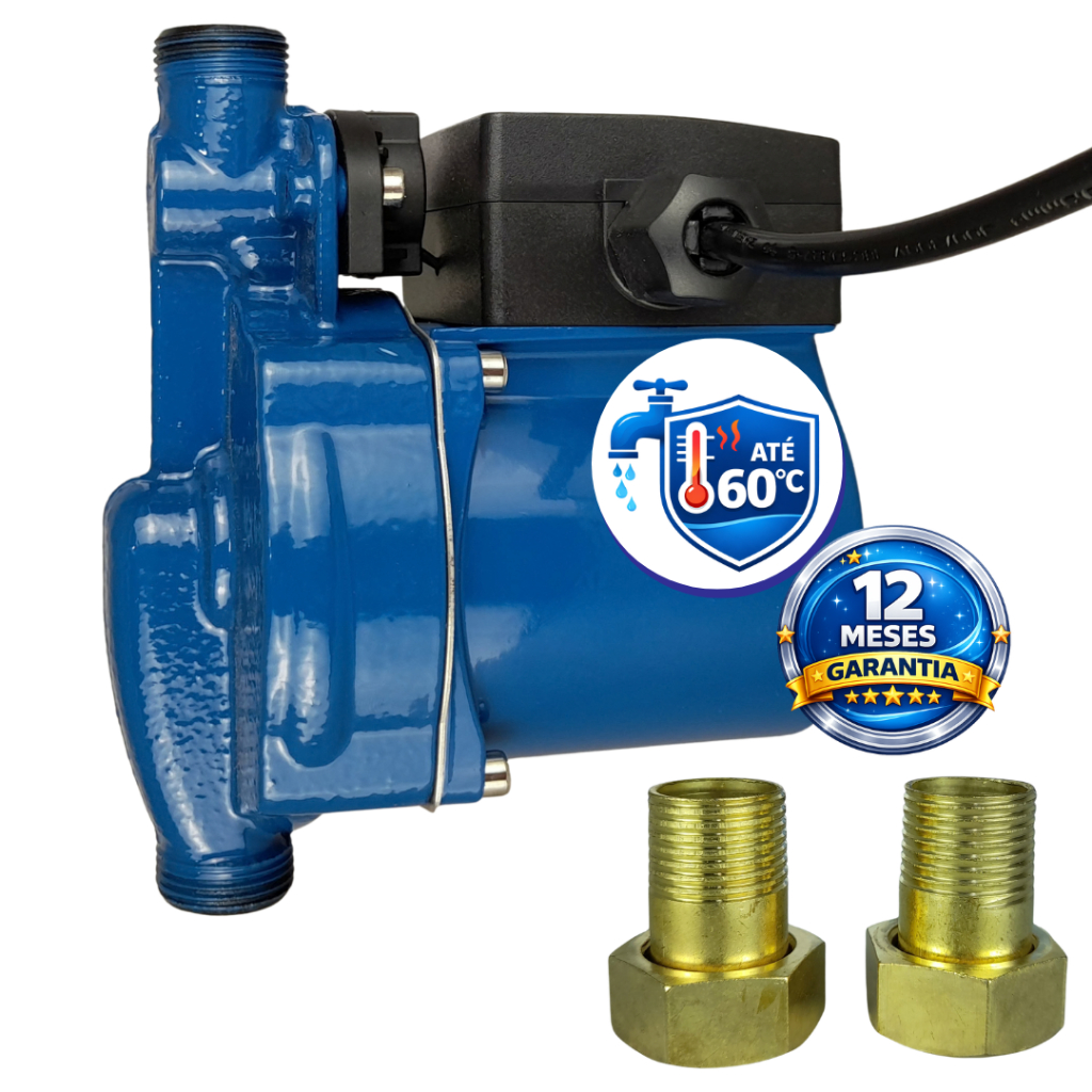 Pressurizador De Torneira Chuveiro Max.60 Graus 120w 220v Aumente pressão torneira e chuveiro