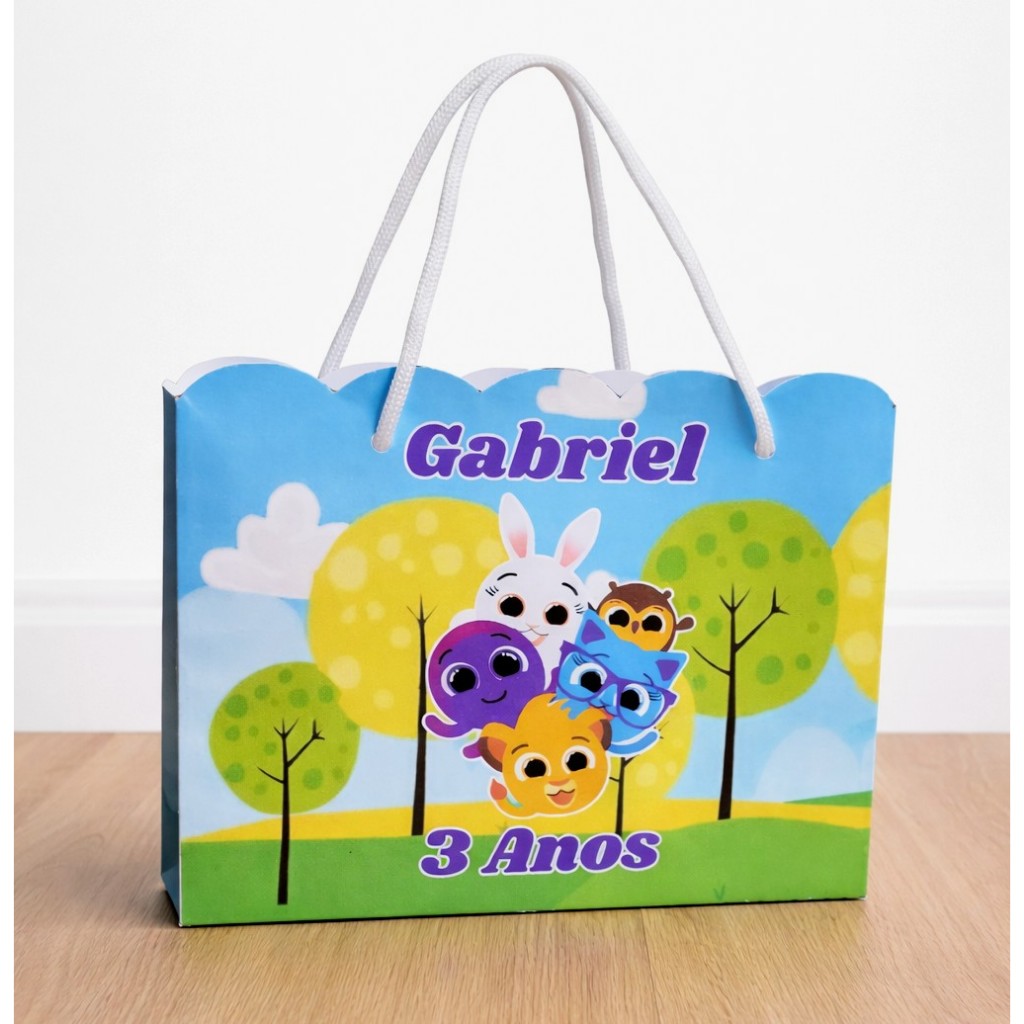 Sacolinha personalizada Bolofofos /PEGUE E MONTE. Aniversário,Lembrançinhas