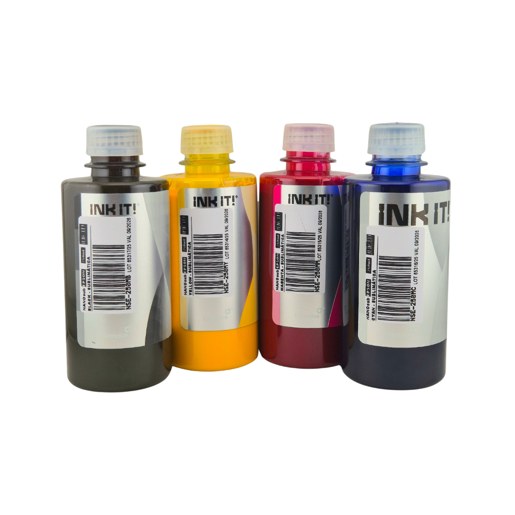 Kit Tinta Sublimática 4 Cores Perfil De Cores Icc 250ml L3250 L14150 L5590 L3150 L3110 L5290