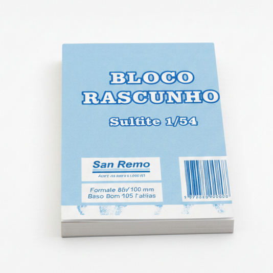 Bloco de Rascunho PCT C/20 Unidades Sulfite 1/64 - San Remo