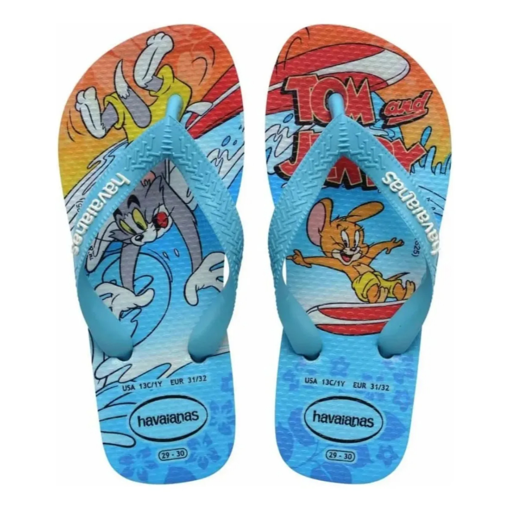 Chinelo Sandália Havaianas Top Warner Kids Tom e Jerry