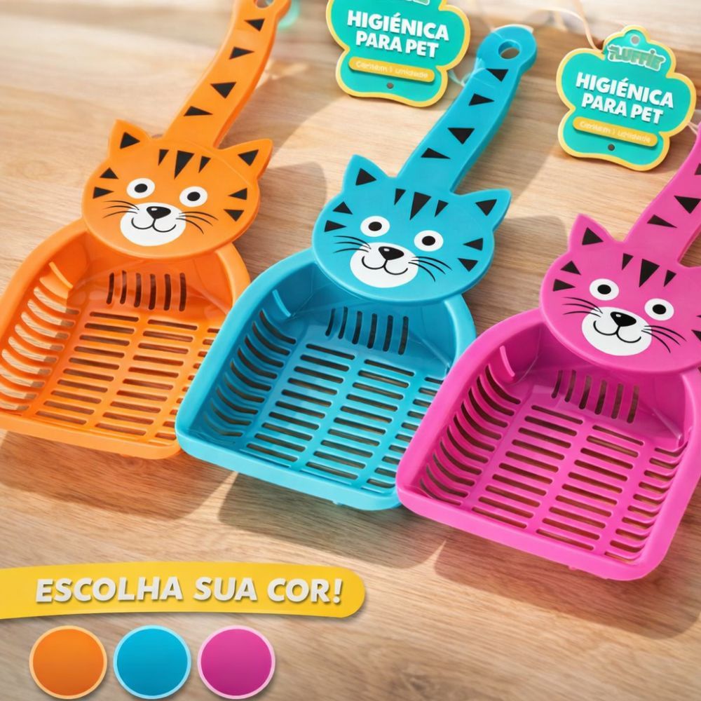 Pá Higiênica para Gato | Pá Coletora de Areia Sanitária Gatinho | Removedor de Fezes Pet Resistente