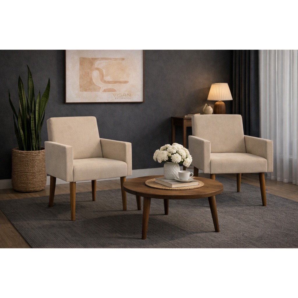 2 Poltrona para Salão de Beleza Mulher Manicure Menina Penteadeira Quarto