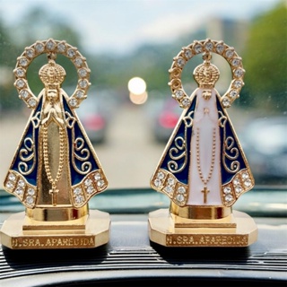 Santinha de Carro Nossa Senhora Aparecida Metal- Fita Dupla Face Resistente Proteção e Fé noTrânsito em Oferta na Shopee