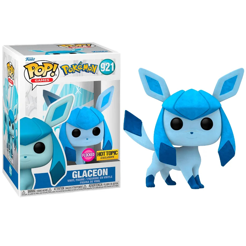 Funko Pop Glaceon Flocked (selo Hot Topic) - Pokemon - #921