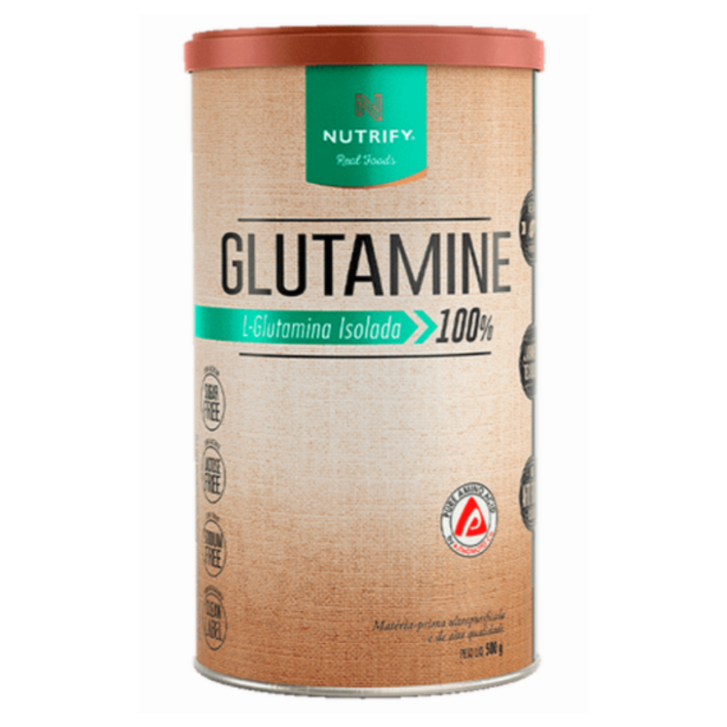 Glutamine L-glutamina Isolada 100% Pote 500g Nutrify