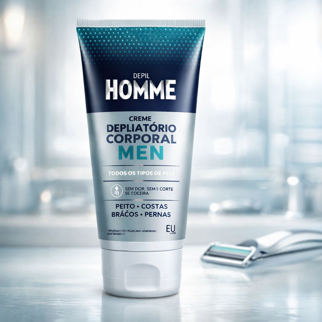 CREME DEPILATÓRIO CORPORAL DEPIL HOMME MEN BISNAGA 150G