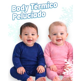 Conjunto Térmico Bebê  Body e Calça Peluciado - Tamanho P ao GG Bory Unissex em Oferta na Shopee