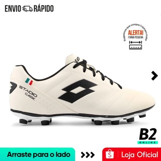 Chuteira Campo Lotto Stadio Classic B700 Masculina Original Com Nota Fiscal e Garantia