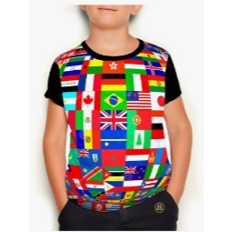 Camiseta Camisa Todos Os Tamanhos Países  Bandeiras em Oferta na Shopee
