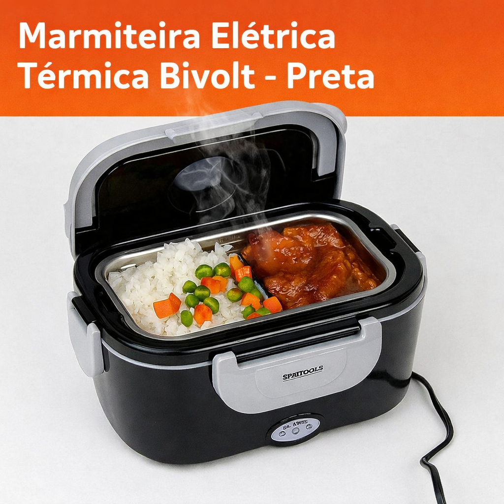 Marmiteira Elétrica Startools Marmita Bivolt Termo Marmita Quentinha Aquecer Comida 1,5L Startools