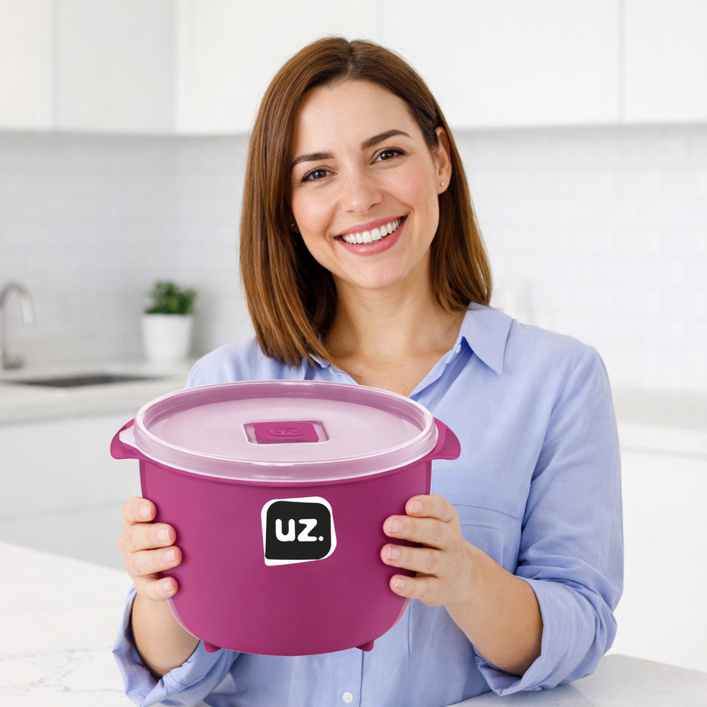 Pote Multiuso 1,5 Litros Premium Lilás Cozinha Geladeira Despensa Freezer Organizador Alimentos UZ Utilidades