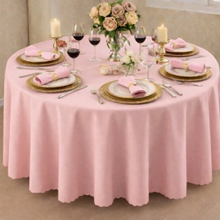 Toalha de Mesa 2,80m Redonda Em Oxford CORTE LESER Para Buffet e Eventos em Oferta na Shopee