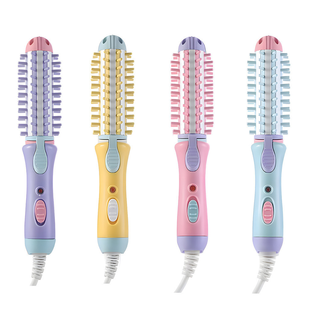 Mini Escova Modeladora Portátil Enrola Cabelo  Alisadora  Bivolt vancon