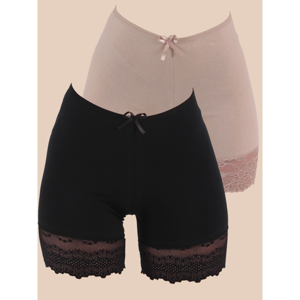 Kit 2 Short  Calça Perna Ánagua de Algodão Penteado em Oferta na Shopee