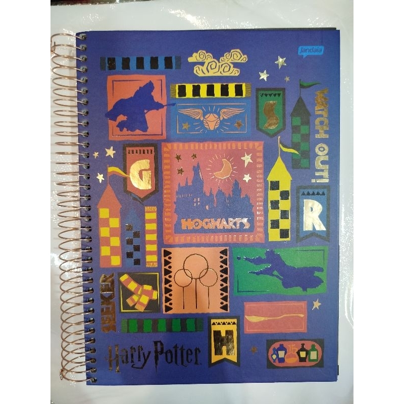 caderno Harry Potter 10 matéria 160folhas A4 em Oferta na Shopee