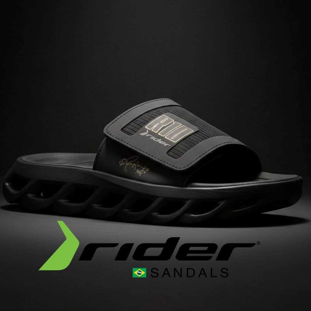 Chinelo Masculino Slide Ortopédico Rider  R10 Ronaldinho Gaucho Rolê Do Bruxo Original