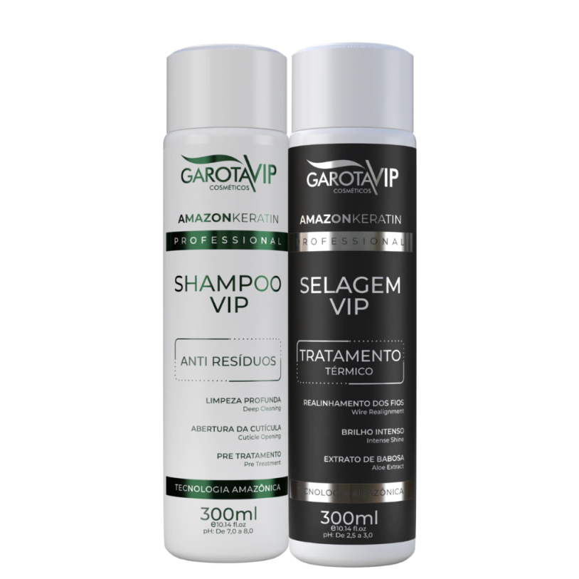 Kit Selagem Capilar Alisamento Perfeito 300ml Garota Vip