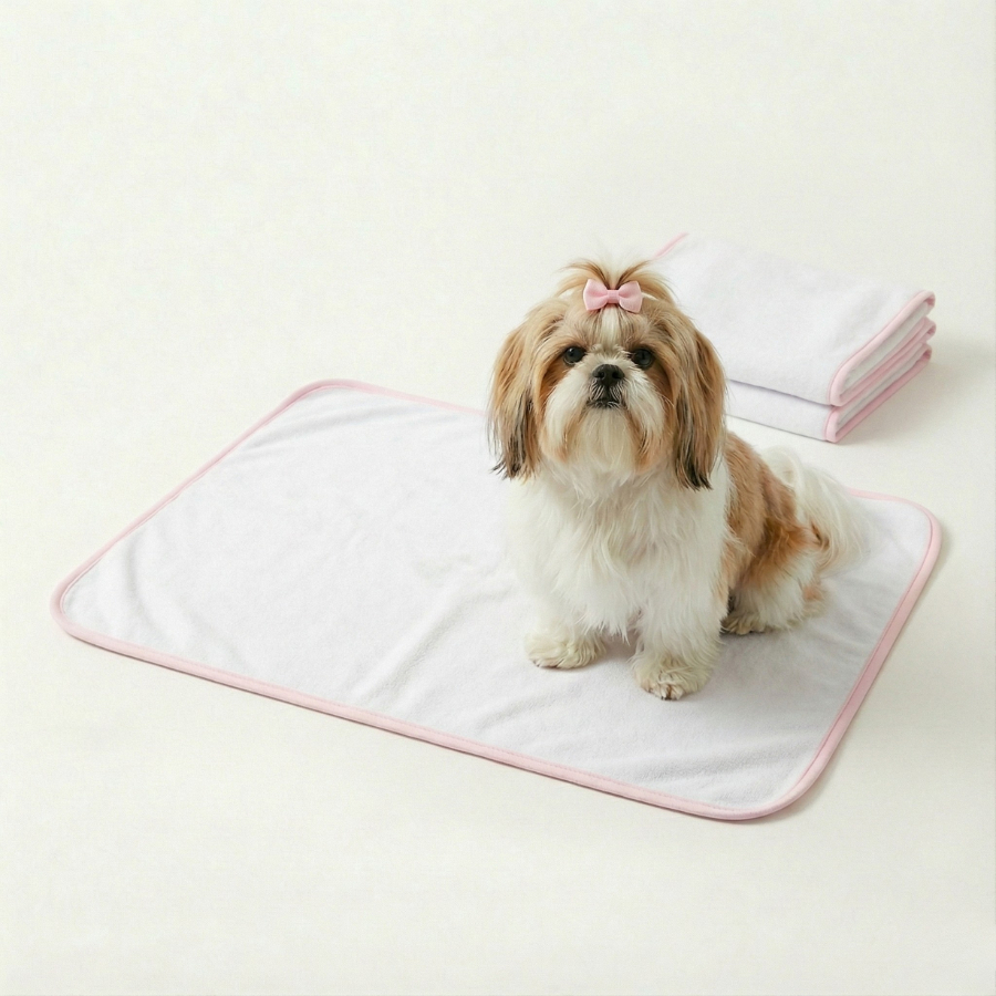 Kit 3 Tapetes Higiênico Lavável Branco E Rosa 200 Lavagens - 70x50cm - Base em Lona Impermeável em Oferta na Shopee