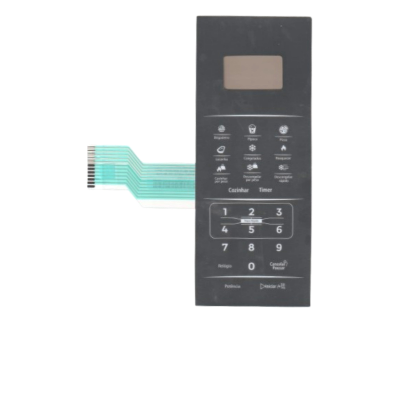 Teclado Membrana para Forno Microondas BRITANIA BMO 28IEB ESPELHADA 21X8,5CM