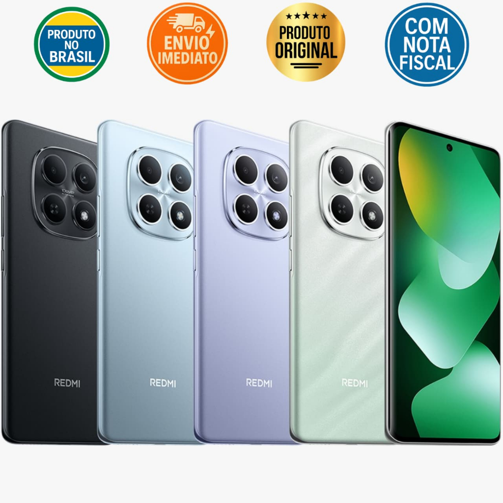 Celular Xiaomi Redmi Note 15 4G, Tela Amoled 6.77", Câmera 108MP, Global, Origin