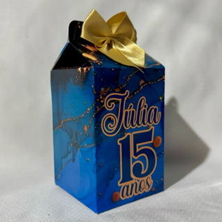 Caixinhas Personalizadas 15 Anos Azul para Festa Adulto Mimo/ Papelaria/ Caixinhas/ aniversário/ Kit Personalizados em Oferta na Shopee