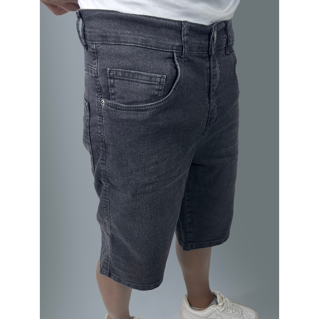 Shorts Jeans Masculino Preto Casual Confortável Bermuda Jeans Masculina Moderna Verão 38 ao 46 em Oferta na Shopee