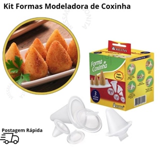 Kit Formas Coxinha Modeladora 3 Itens Com Tamanhos P M G Keita-MMB em Oferta na Shopee