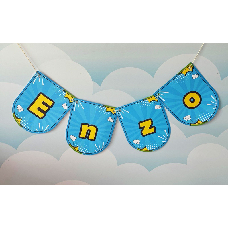 Faixa de Nome Personalizada Tema Aniversário | Faixa Decorativa Festa Infantil | Nome Decorativo para Painel