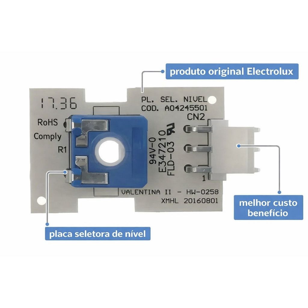 Placa Seletora de Nível Electrolux 110v