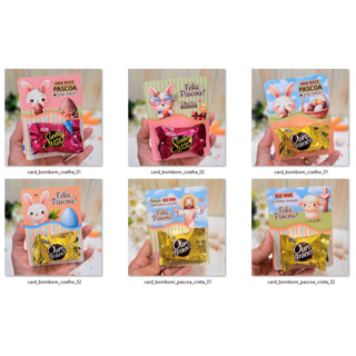 20,30 ou 50 cards pascóa para chocolate p/ mimo ,lembrancinha ( NÃO ACONPAMHA O CHOCOLATE ) em Oferta na Shopee