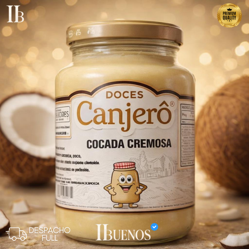 Cocada Cremosa Pura da Roça 600gr | Caseiro da Roça - Doces Canjerô