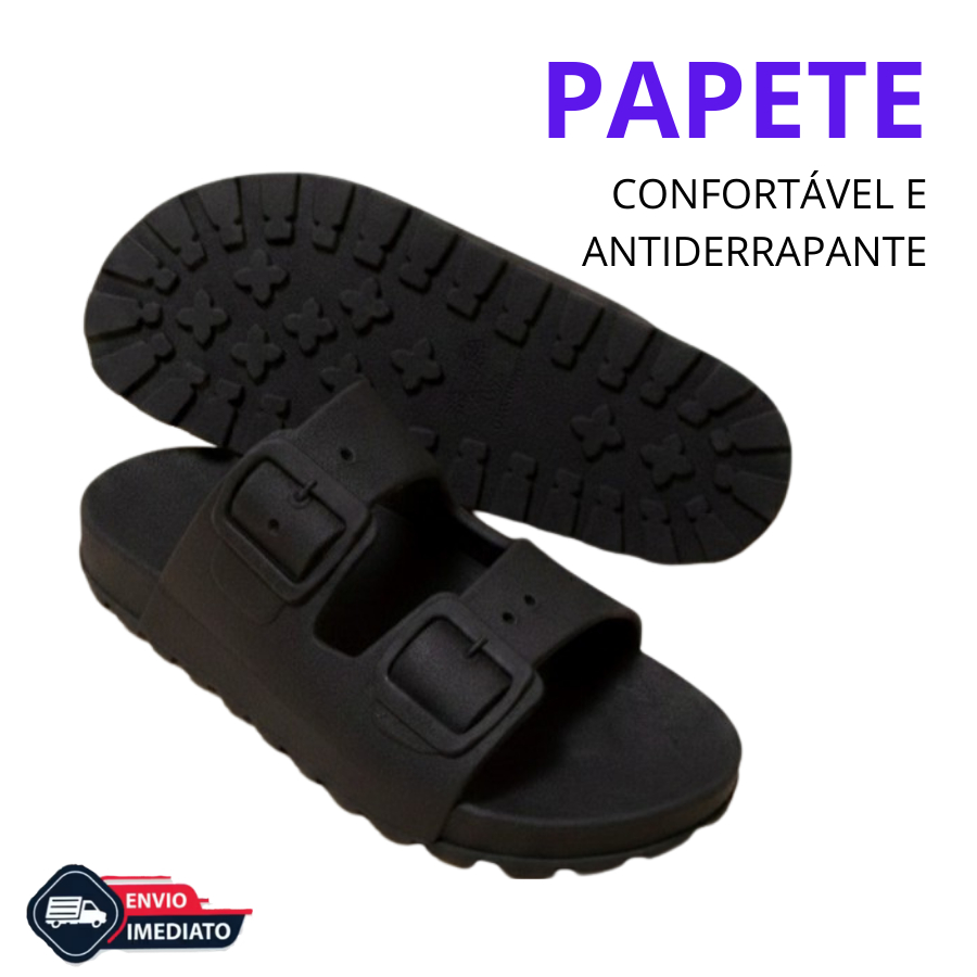 Papete Unissex Anatômica Conforto 2 Tiras Antiderrapante Casual Promoção Limitada