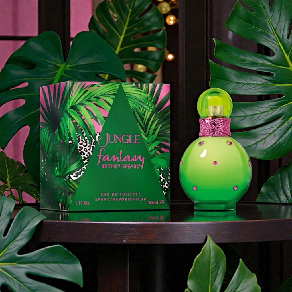Perfume Jungle Fantasy Britney Spears Eau de Toilette 30ml – Feminino, Floral Frutado Tropical, Doce e Refrescante