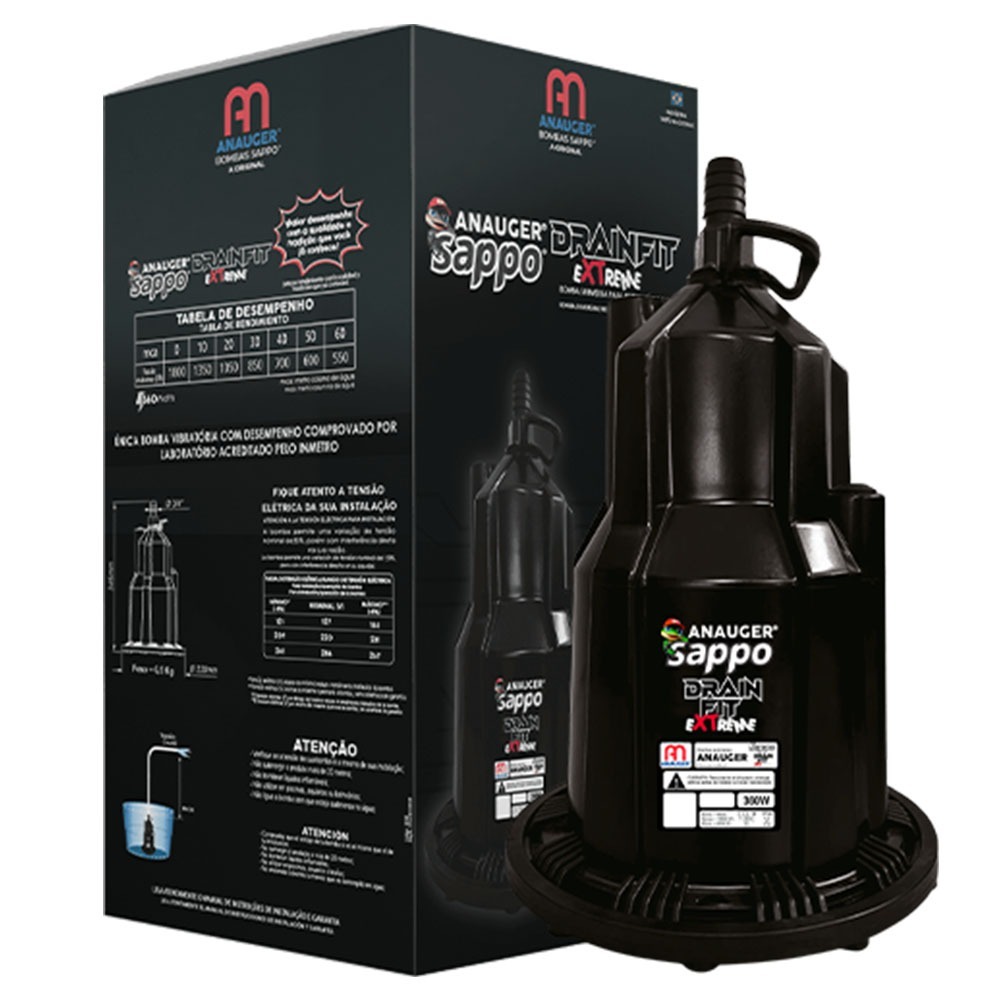 Bomba Submersa Sappo - Drain Fit Extreme - 220V - 60540 - Anauger · foto 2