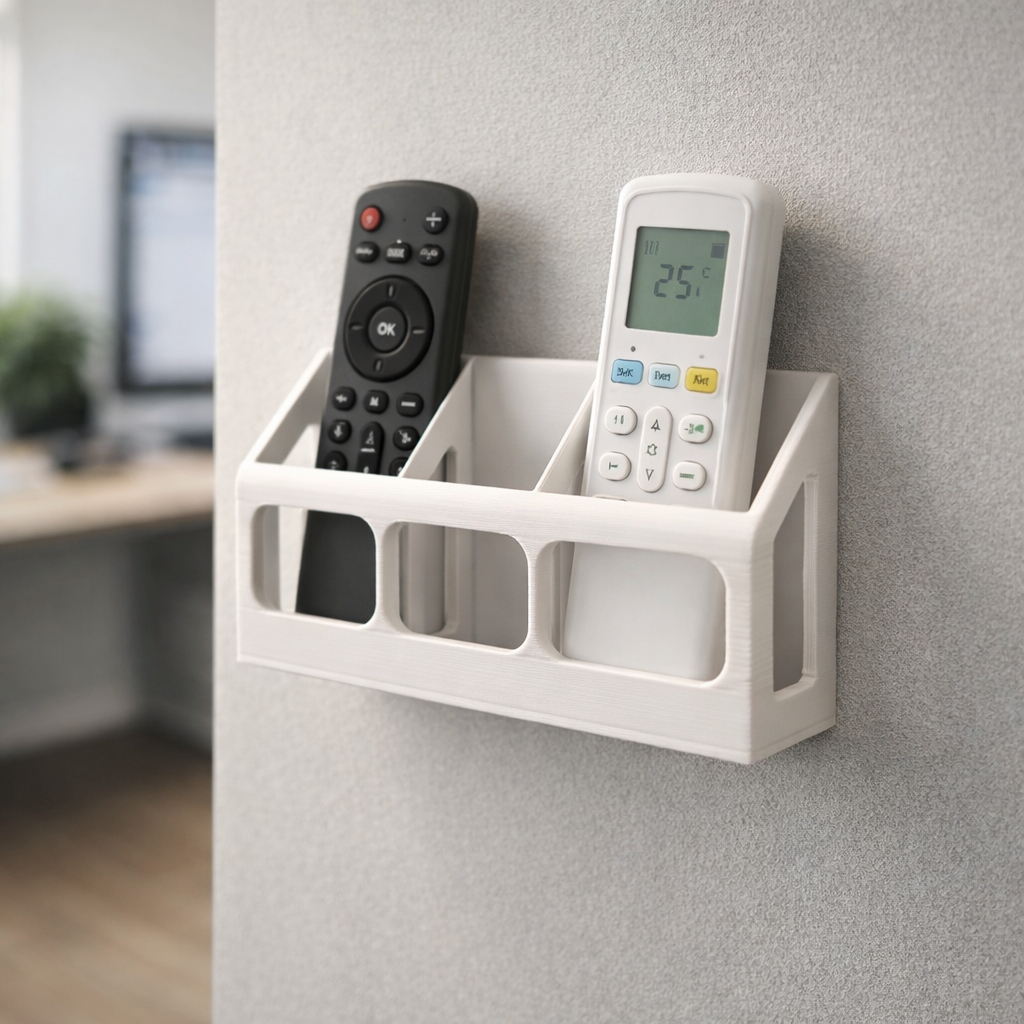 Suporte De Parede Porta 3 Controles Remoto triplo Ar Tv ventilador Universal em Oferta na Shopee