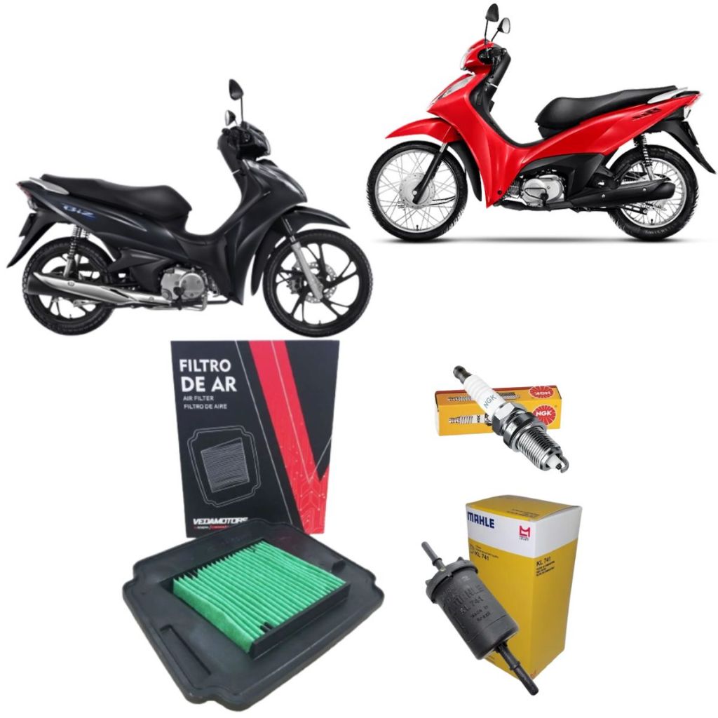 Kit Revisão Honda Biz 125 Filtro Combustível Filtro Ar Vela NGK  Original em Oferta na Shopee