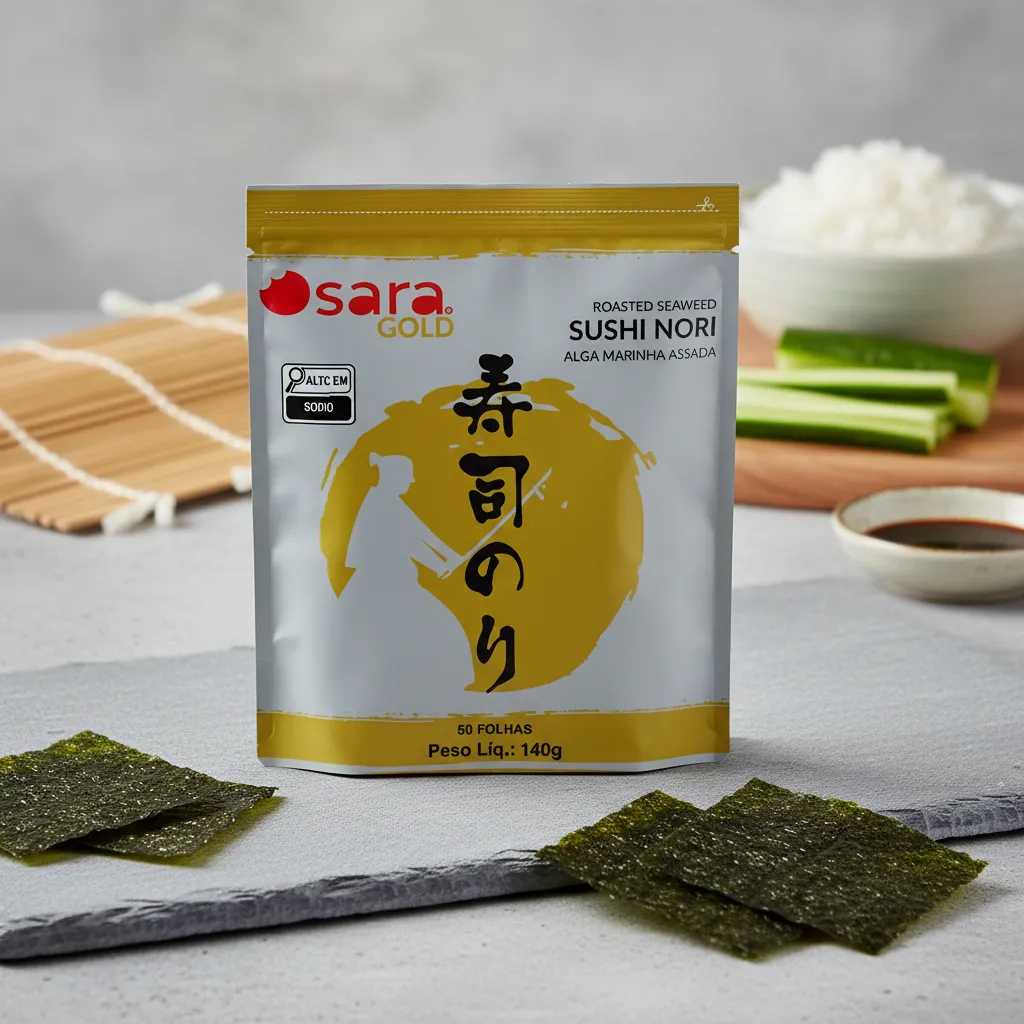 ALGA MARINHA NORI OSARA GOLD 50 FOLHAS