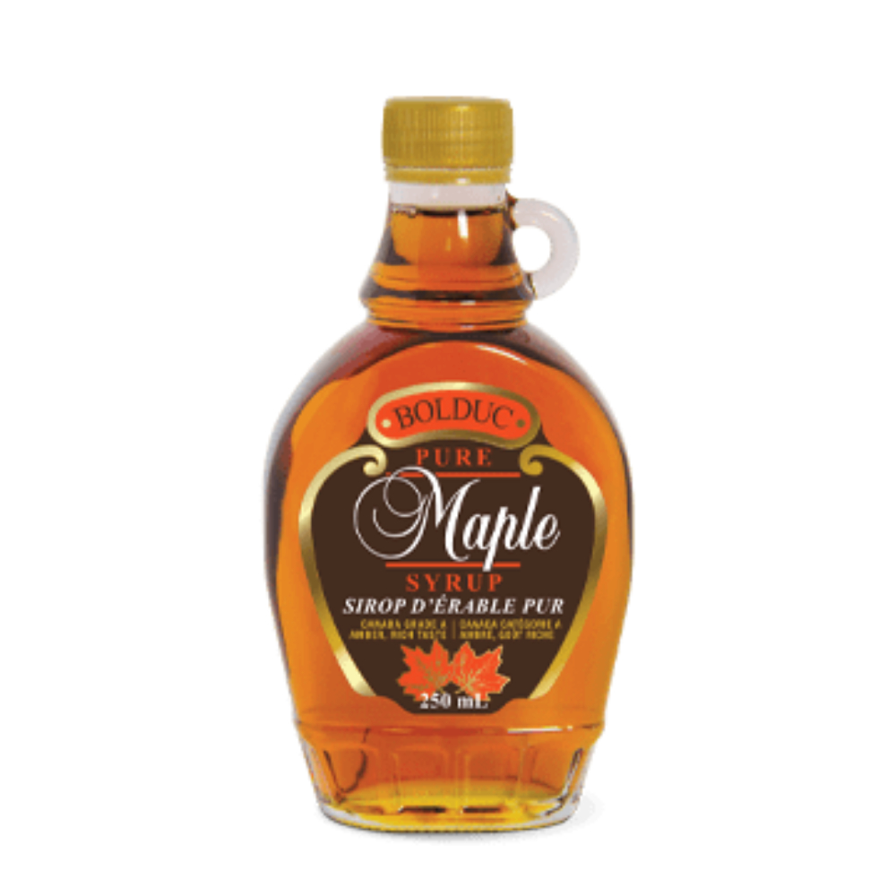 Xarope Canadense De Maple 100% Puro Bolduc Frasco 250ml – Sabor Autêntico E Natural