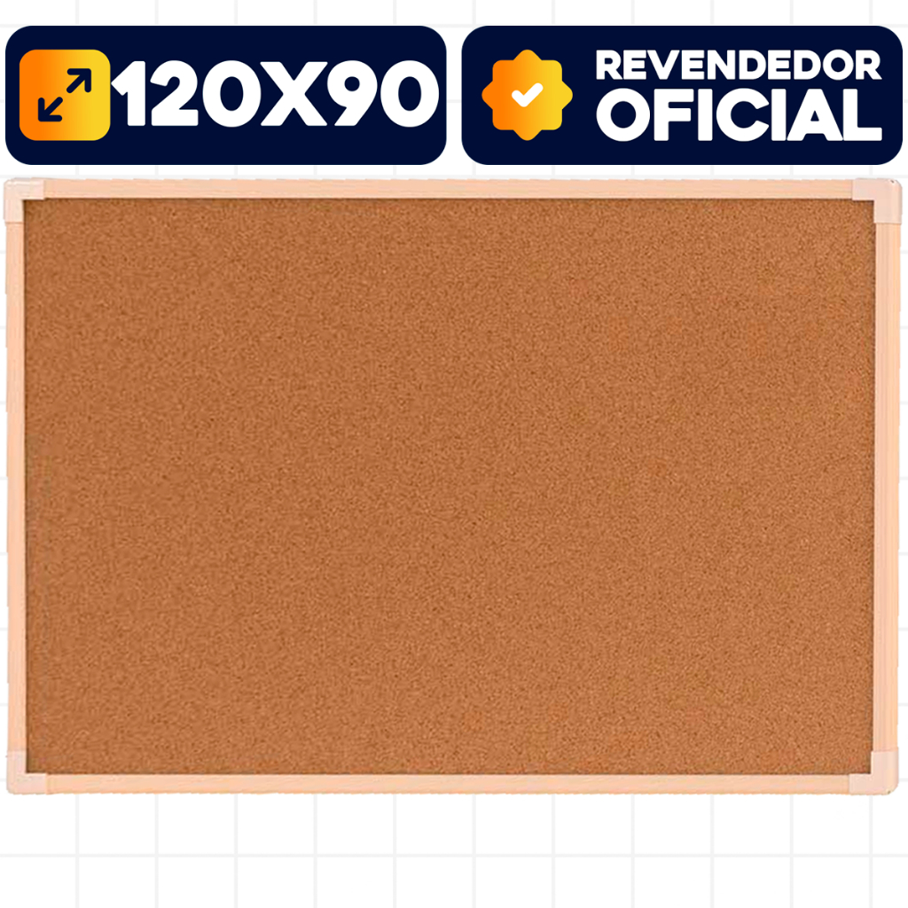 Lousa Quadro De Aviso Cortiça Madeira 120x90cm Mural Foto Recado Moldura Madeira Pinus Neo Emove em Oferta na Shopee