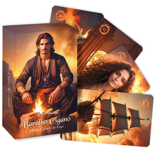 Baralho Cigano Tarot Lenormand Ed. Ciganos do Fogo Idioma Português, 40 cartas + livreto + caixa em Oferta na Shopee