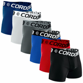 Kit 6 Cuecas Box Boxer Masculina Microfibra Premium