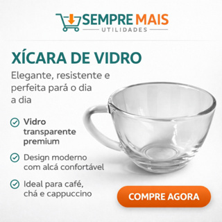 Jogo de Xicara 12 Peças Xícaras 220ml PERA MODERNA Transparente Cristal Retro Vidro Cha Cafe em Oferta na Shopee