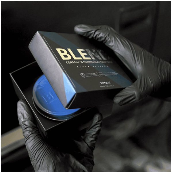 Cera Blend Black Edition Ceramic Carnaúba Paste Wax 100ml - TOALHA MICROFIBRA DUAL LOOP CINZA - KERS( brinde) — imagem 2 de 2